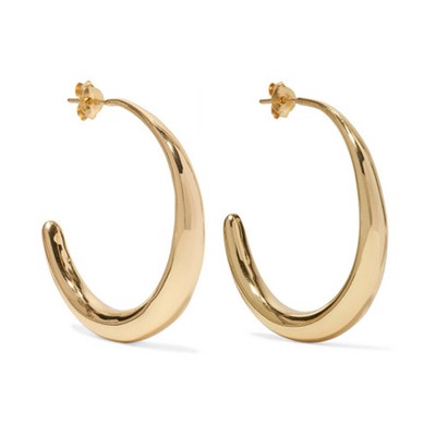 Gold-Plated Hoop Earrings from Dinosaur Designs