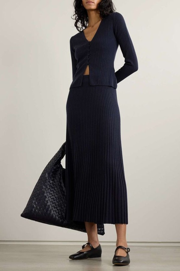 New Cami Ribbed Cashmere Cardigan from Arch4 