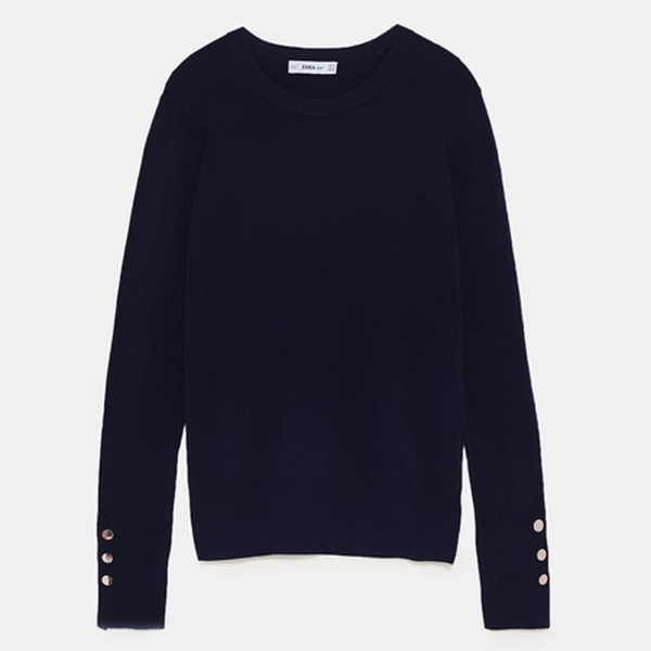 Basic Sweater With Buttons from Zara