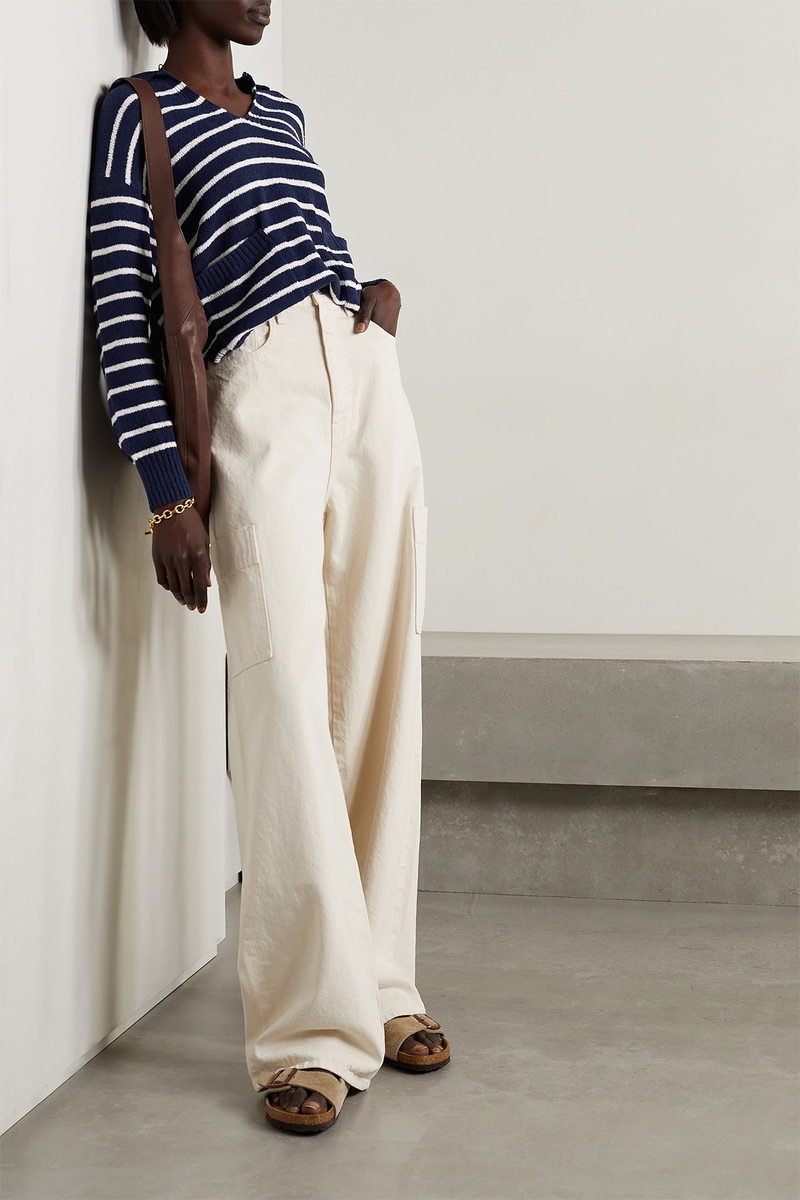 Alice Striped Cotton-Blend Sweater from Alice Mill