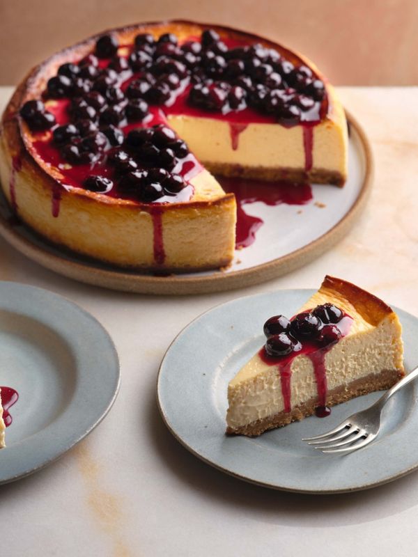 Blueberry Baked Cheesecake