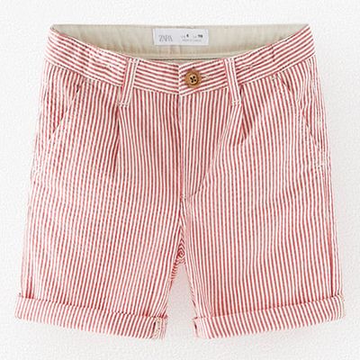Seersucker Bermuda Shorts from Zara
