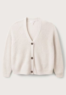 Textured-Stitch Cardigan With Alpaca from The White Company