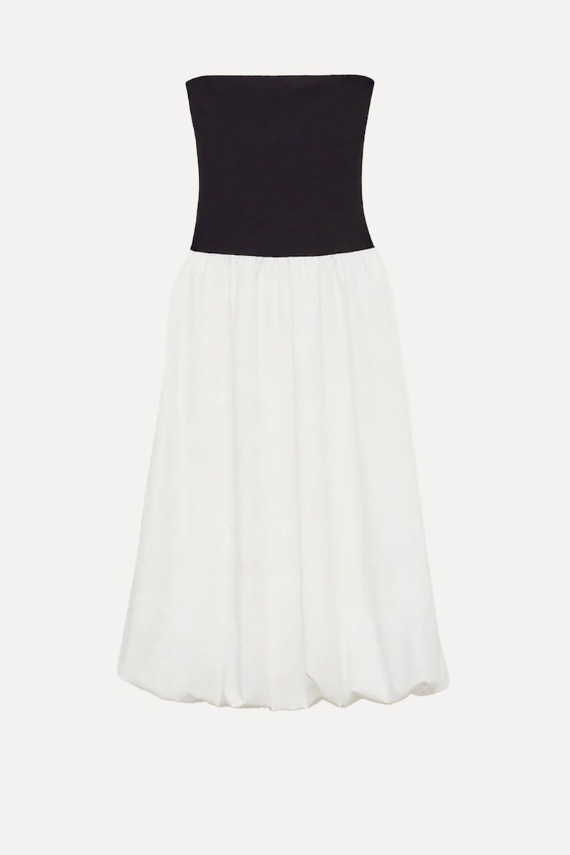 2 In 1 Contrast Maxi Dress from Mango