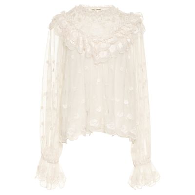 Lucien Embroidered Tulle Blouse from Ulla Johnson