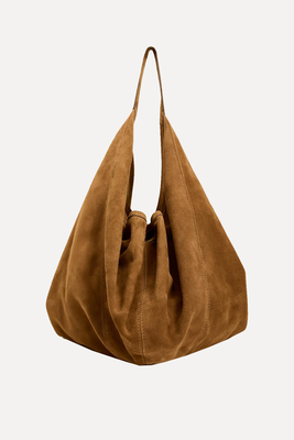 Suede Maxi Bucket Bag  from Zara