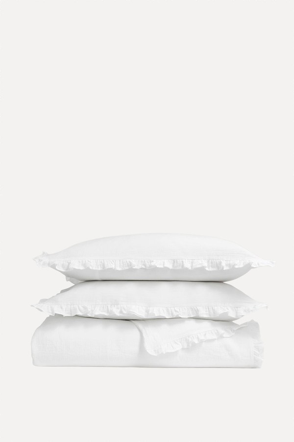 Organic Retreat Ruffle Duvet Set from Christy