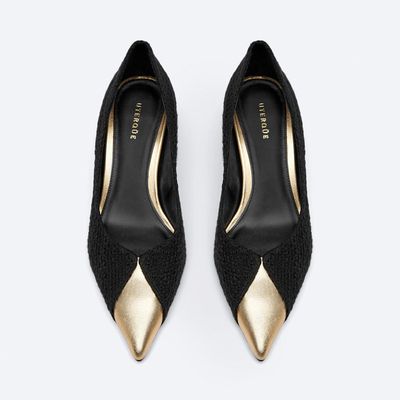 Contrast Fabric Court Shoes  from Uterque