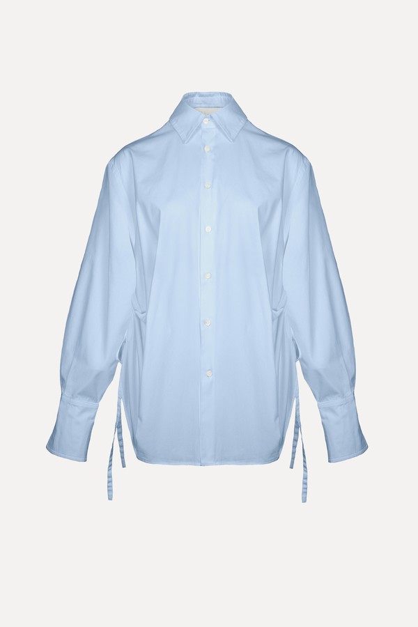 Drawstring Button Up