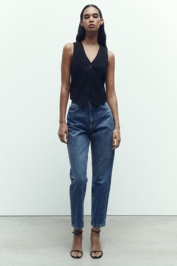 Denim Mom-Fit High-Waist Jeans from Zara