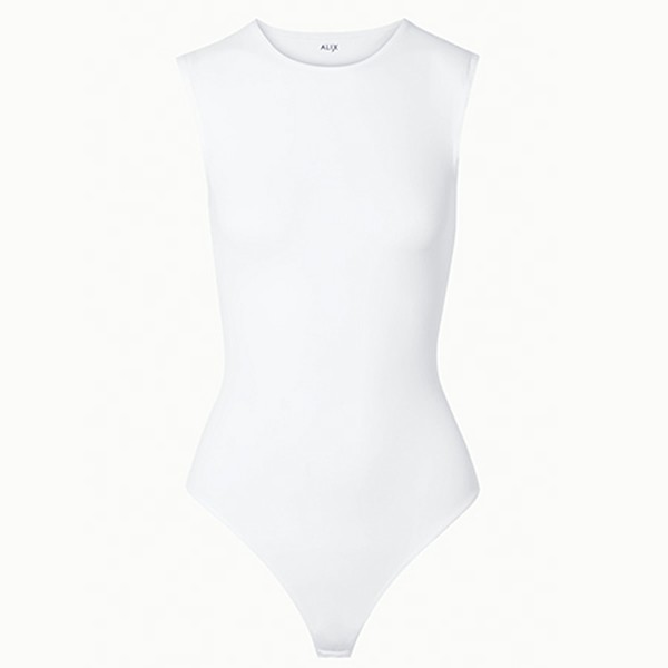 Lenox Stretch Jersey Thong Bodysuit from Alix NYC