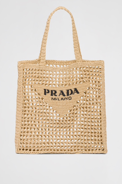 Raffia Tote Bag from Prada