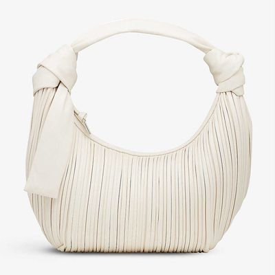 Neptune Pleated Leather Hobo Bag, £560 | Neous