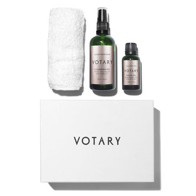 Rose Oil Cleansing & Facial Gift Set from Votary
