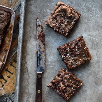 Salted Rye Brownie