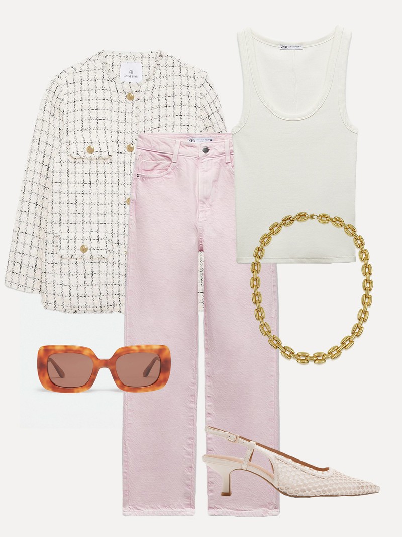 How To Wear Pink Denim