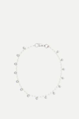 Bell Charm Faux Pearl Necklace from  Simone Rocha