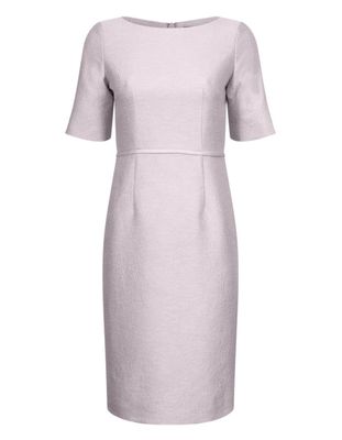Pale Pink Dress With Elbow Length Sleeve from Lalage Beaumont