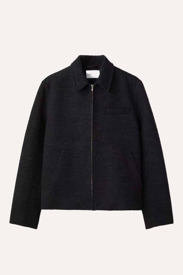 Textured Zip-Through Overshirt from H&M
