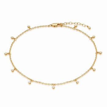 Gold Interstellar Drop Anklet from Missoma