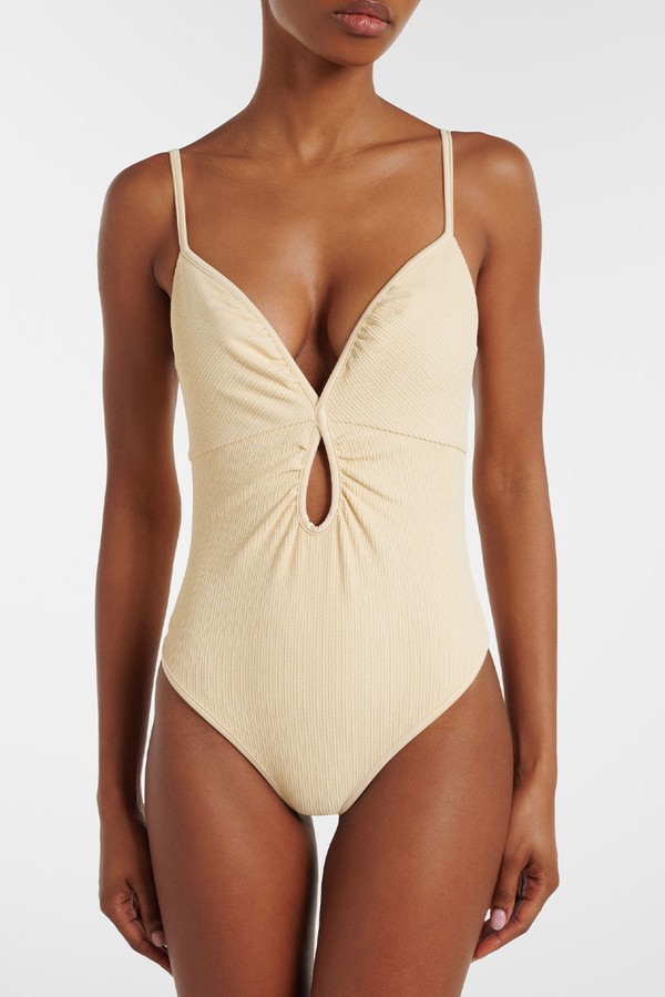 Cutout Gathered Swimsuit