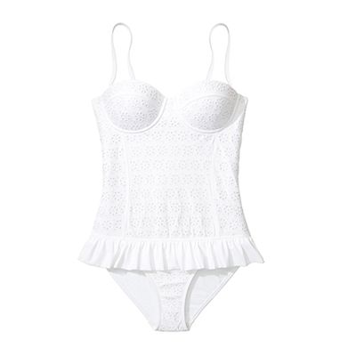 Broderie Flounce One-Piece