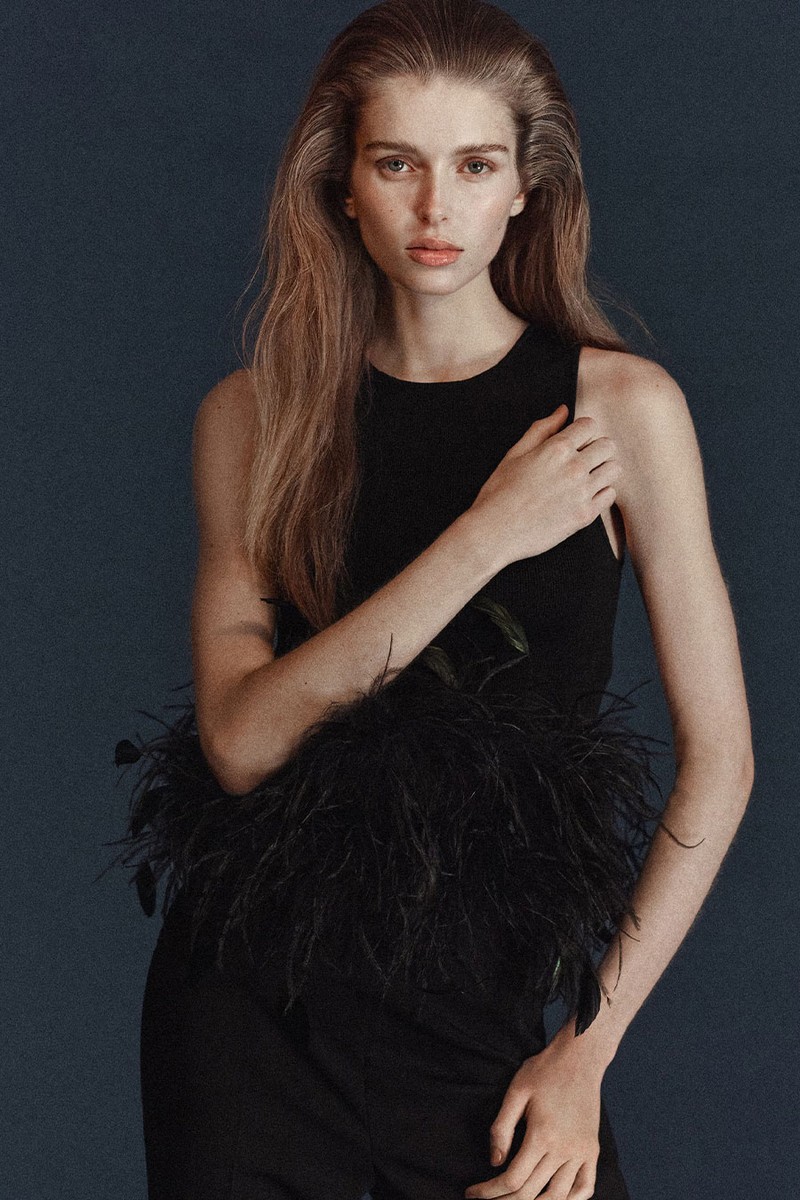 Knitted Top With Feather from Mango