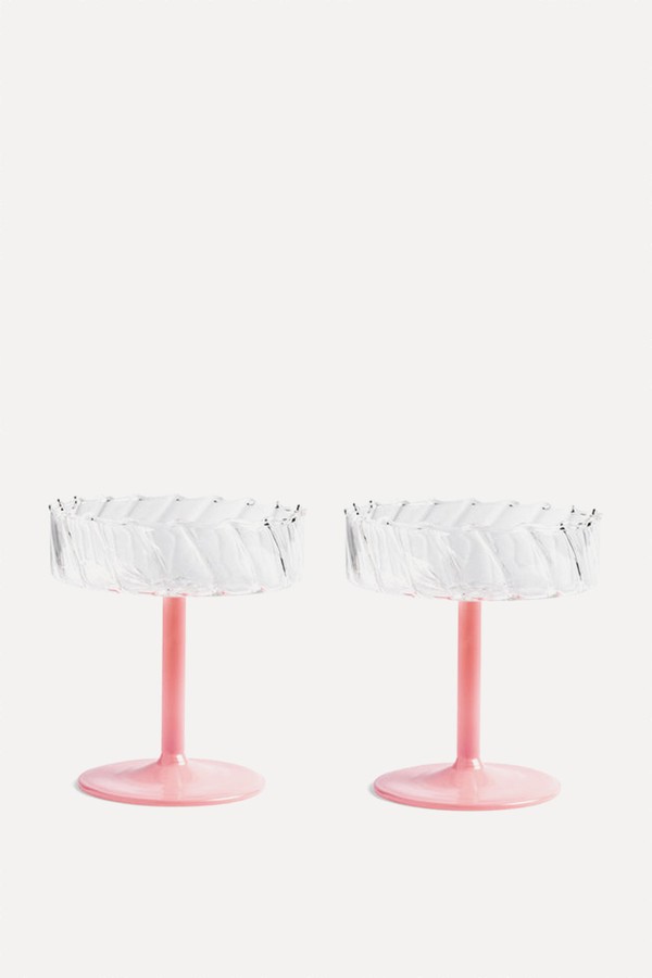 Twirl Champagne Coupes from &Klevering