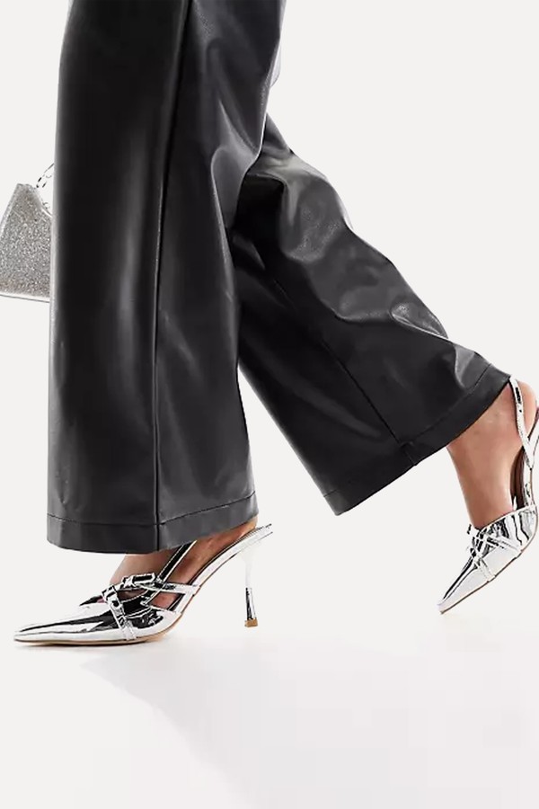 Smoosh Front Strap Heeled Shoes from Public Desire