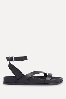 Gaia Asymmetric Footbed Sandals from Whistles