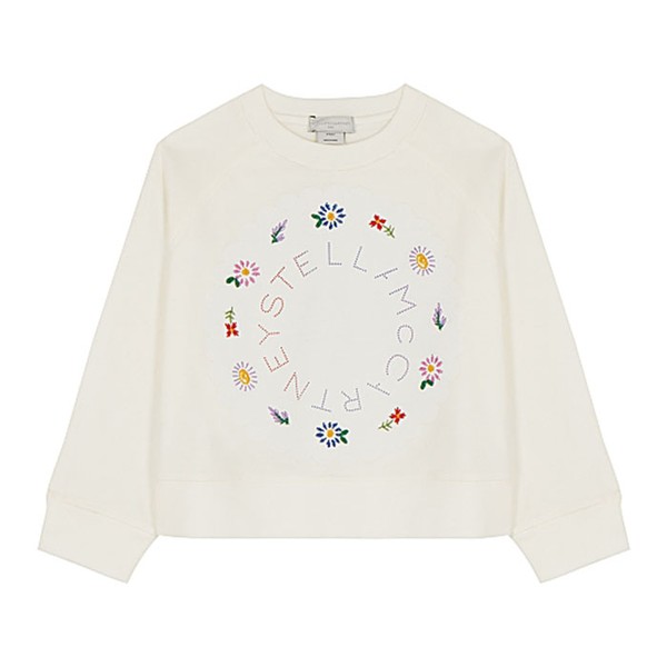 Floral Embroidered Cotton Sweatshirt from Stella McCartney