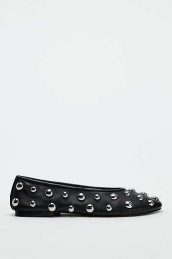 Ballerina Flats With Studs