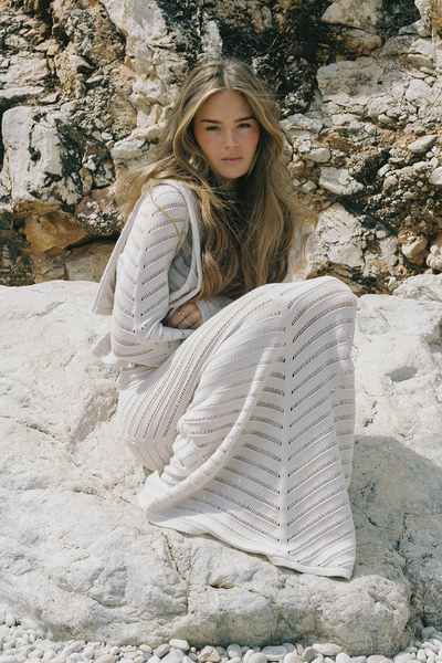 Pattern Knitted Maxi Dress, £64.95 | NA-KD