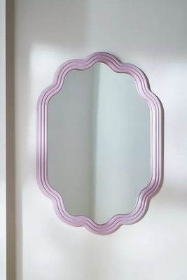 Clara Wood Scalloped Wall Mirror from Anthopologie