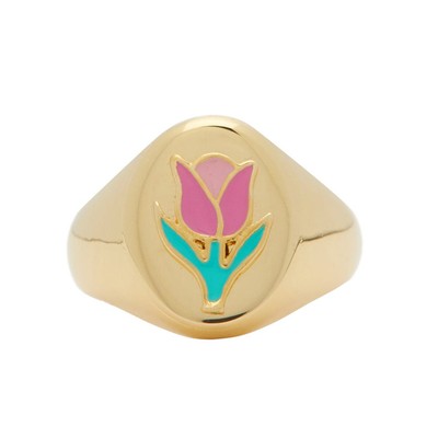 Tulip Signet Ring