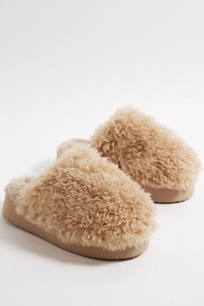 Haven Cream Platform Slippers from Urban Outfitters