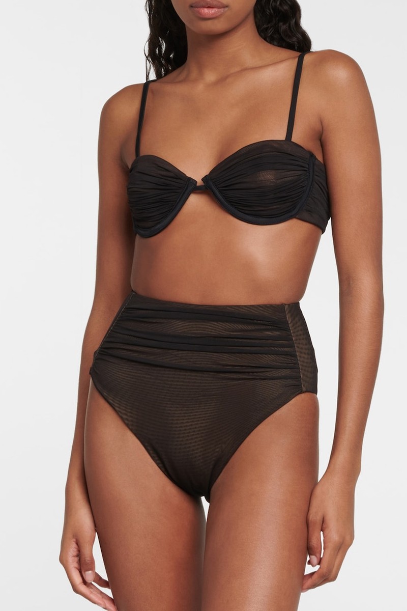 Ruched Bikini Top from Self Portrait
