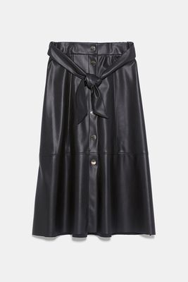 Faux Leather Skirt from Zara