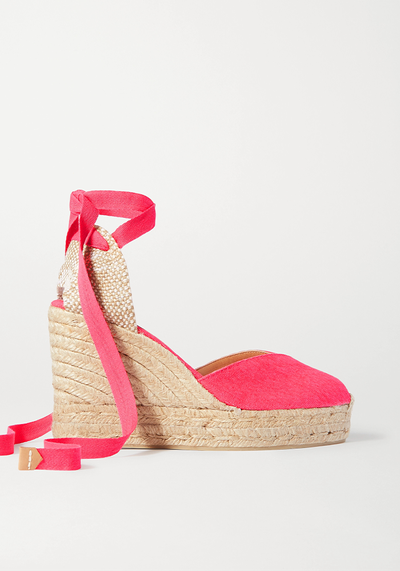 Chiara 80 Canvas Wedge Espadrilles from Castañer