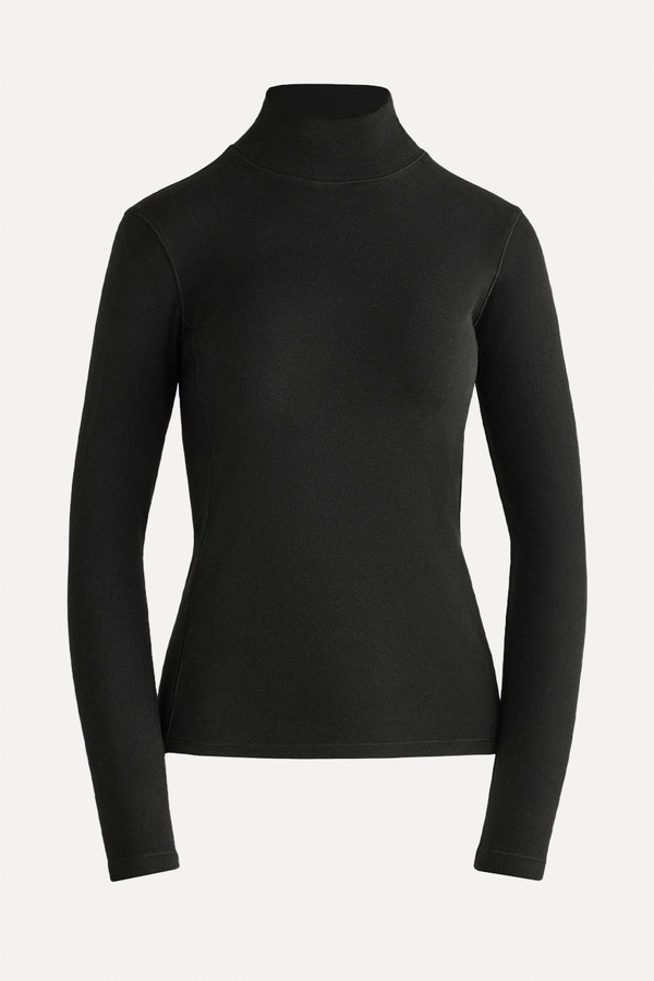 High-Neck Thermal Base Layer Fleece Top from OYSHO