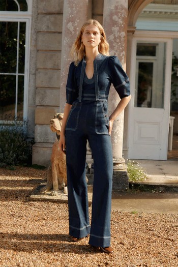 U-Neck Denim Jumpsuit from Wiggy Kit