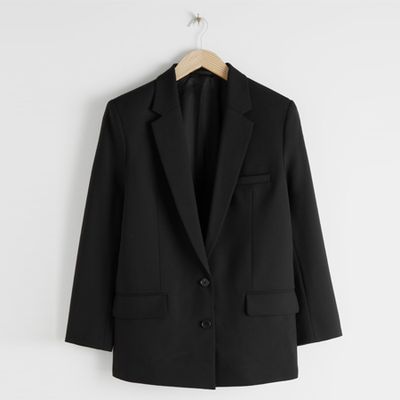 Oversized Wool Blend Blazer from & Other Stories