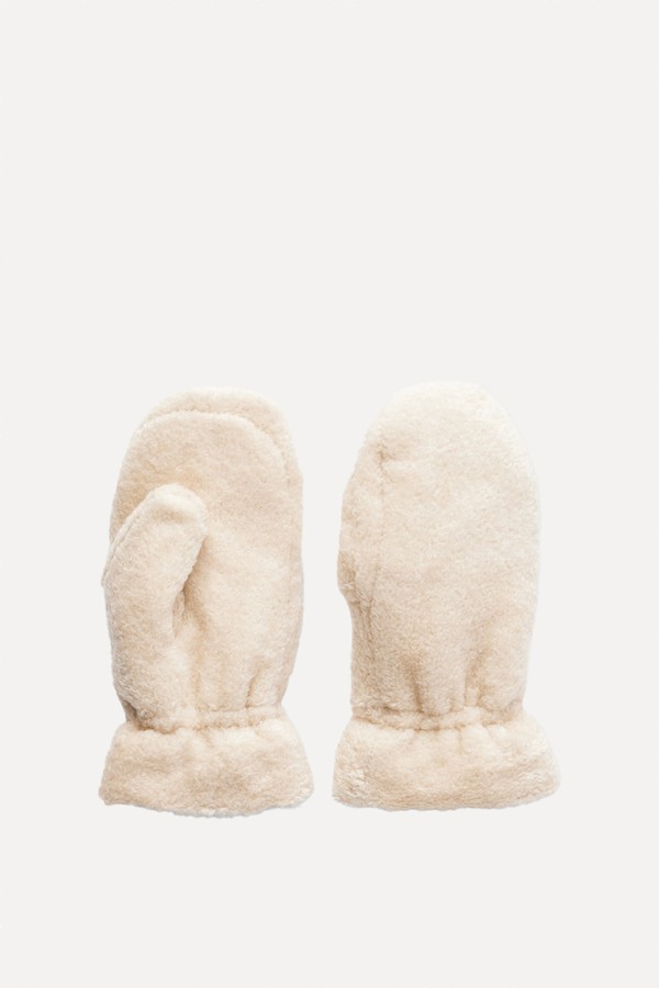 Embroidered Fleece Gloves from Moncler