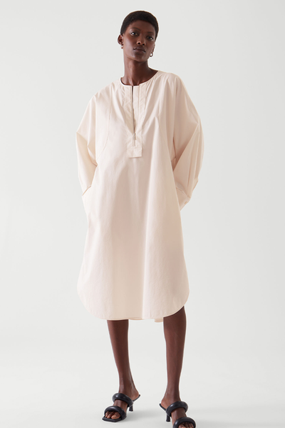 Oversized A-Line Shirt Dress