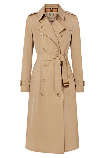 Long Cotton-Gabardine Trench Coat from Burberry