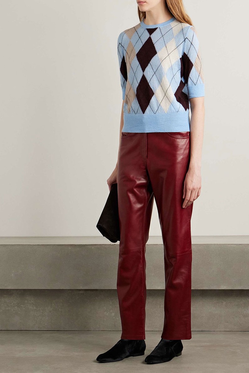 Anders Argyle Cashmere & Mohair-Blend Sweater from  Khaite