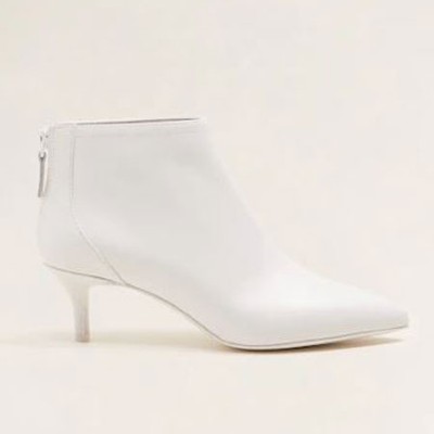 Zipped Leather Ankle Boots from Mango