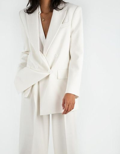 Elvira Woven Blazer from Frankie Shop