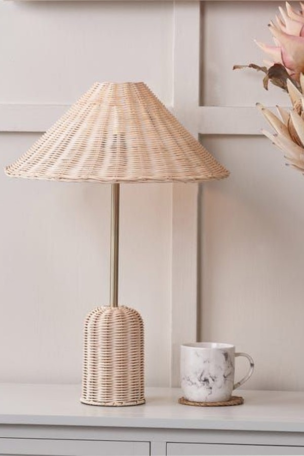 Pacific Lifestyle Hali Boho Rattan Table Lamp