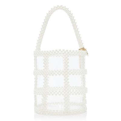 PVC Bag With Faux Pearls from Rosantica